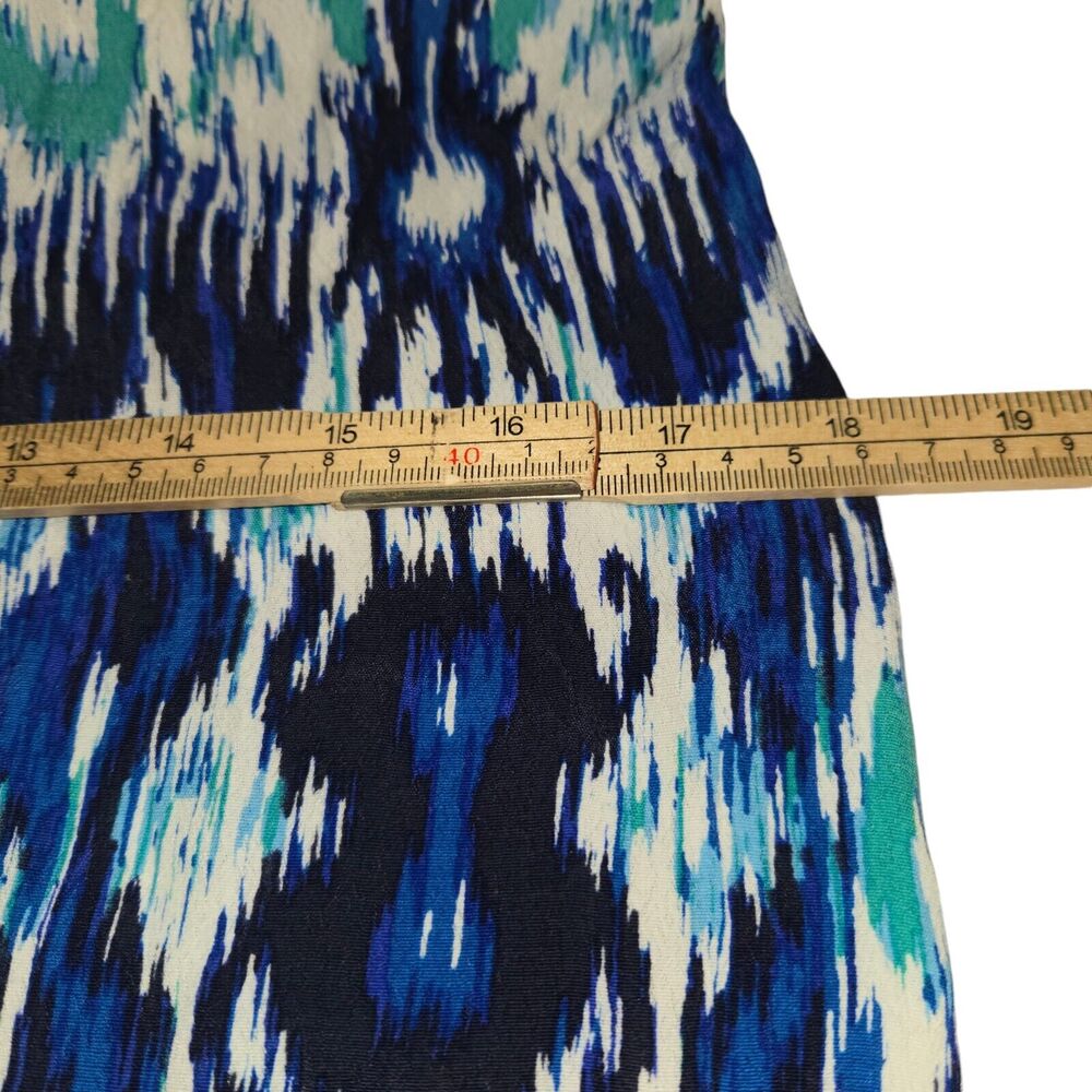 Banana Republic Womens Size 0 Shirt Dress Roll Tab Long Sleeves‎ Blue Green Mini - Picture 11 of 14